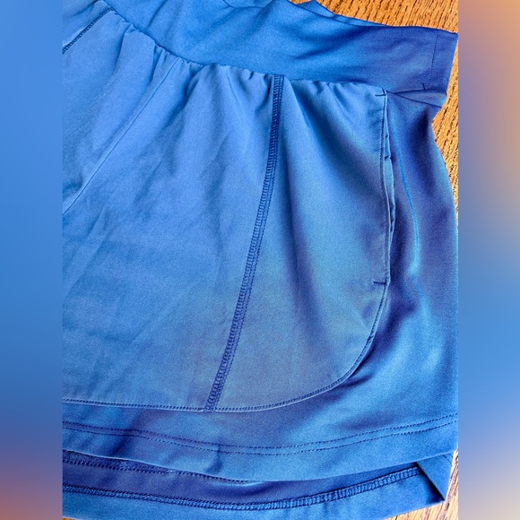 Tek Gear Workout Gear Multipurpose Short Blue Mid Rise Poly/Spandex - Picture 3 of 10